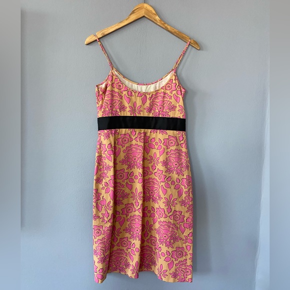 TIBI Vintage 90s Y2K Cotton Floral Sundress Size 4 - Picture 5 of 7